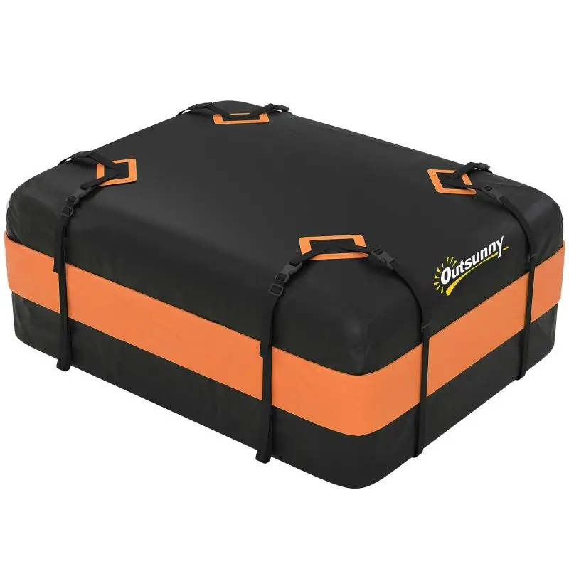 Orange Waterproof Car Roof Cargo Box, 425 L