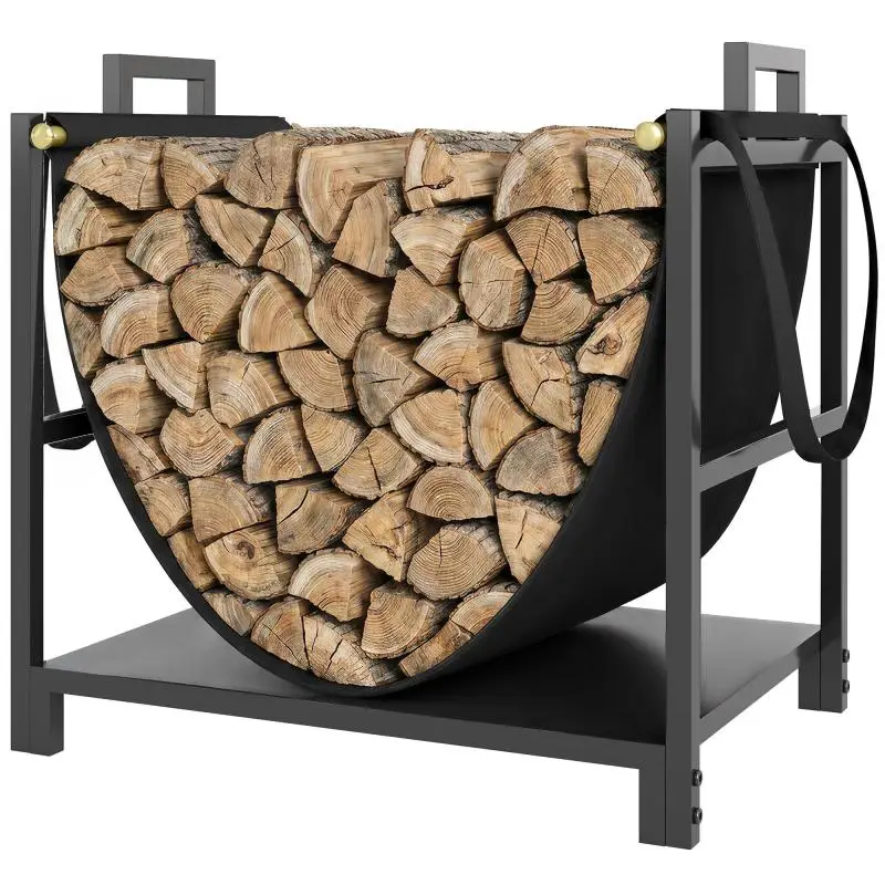 Firewood Rack with Canvas Carry Bag, 50 kg