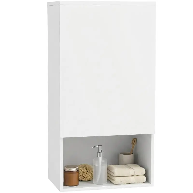 Bathroom Wall Cabinet with Door, 40 x 27 x 77 cm