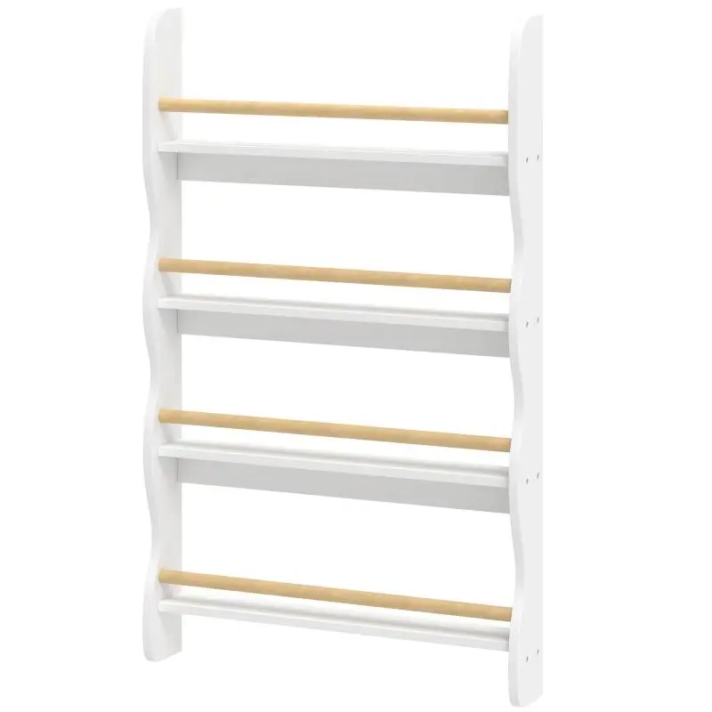 Children's Wall-Mounted Bookshelf, 60 x 10 x 98 cm