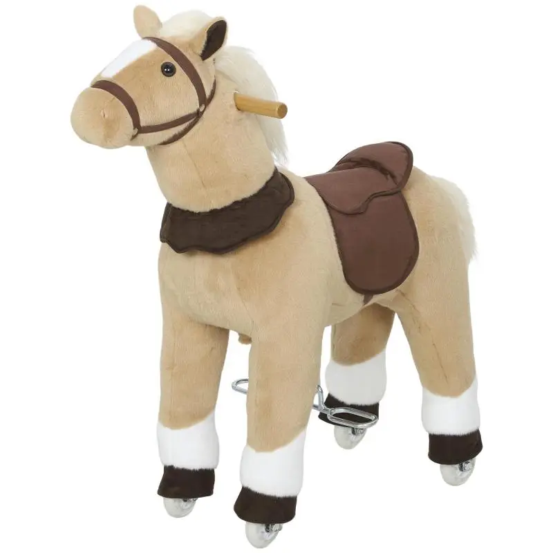Ride-On Horse with Wheels, 80 cm