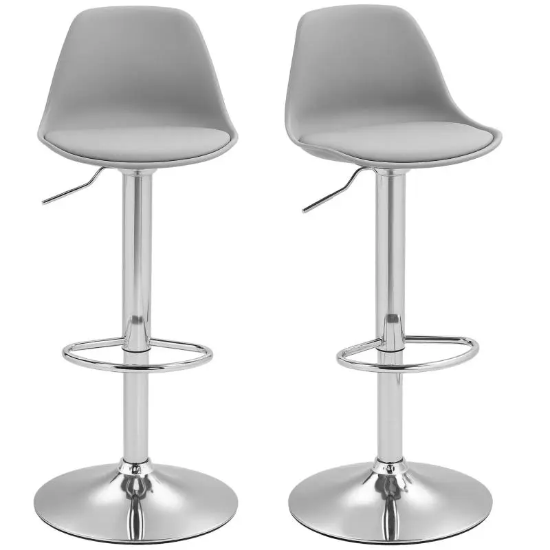Set of 2 Adjustable Bar Stools