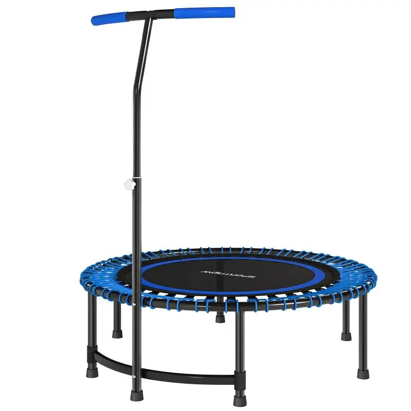 Fitness Trampoline with Adjustable Handlebar