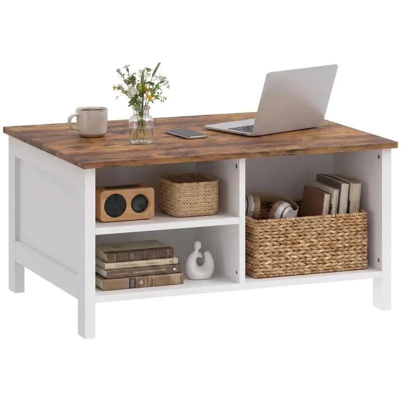 Wooden Storage Chest with Lid, 80 cm