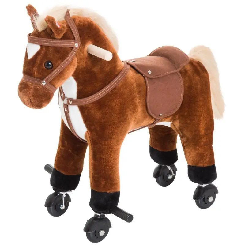 Ride-On Horse for Children, Brown