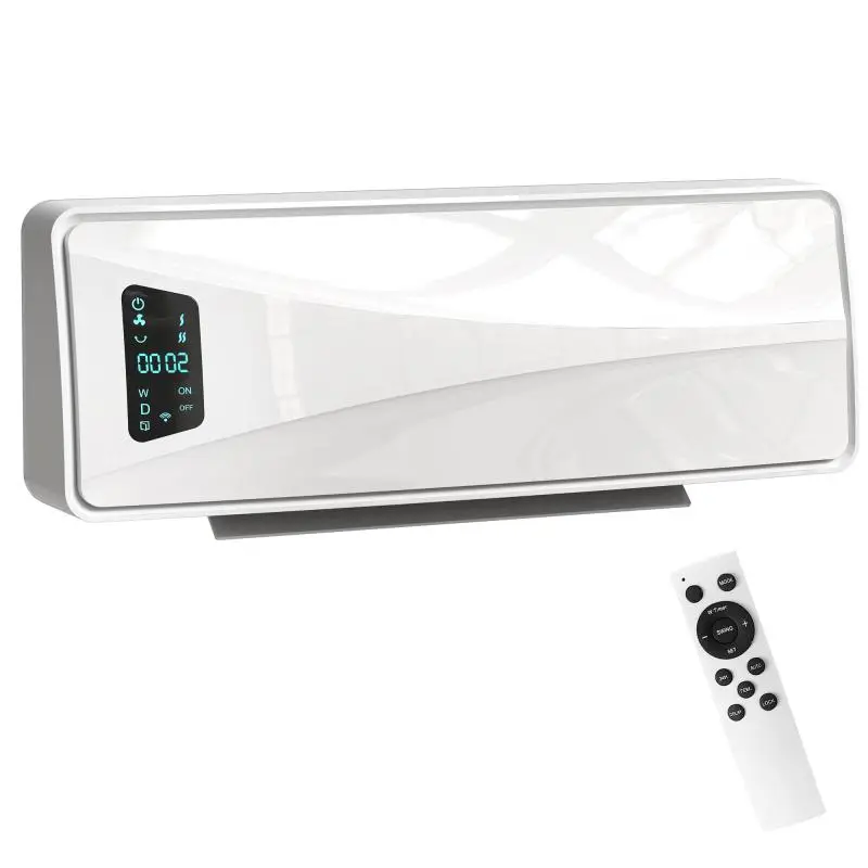 Wall-Mounted Ceramic Heater, 2000 W, White