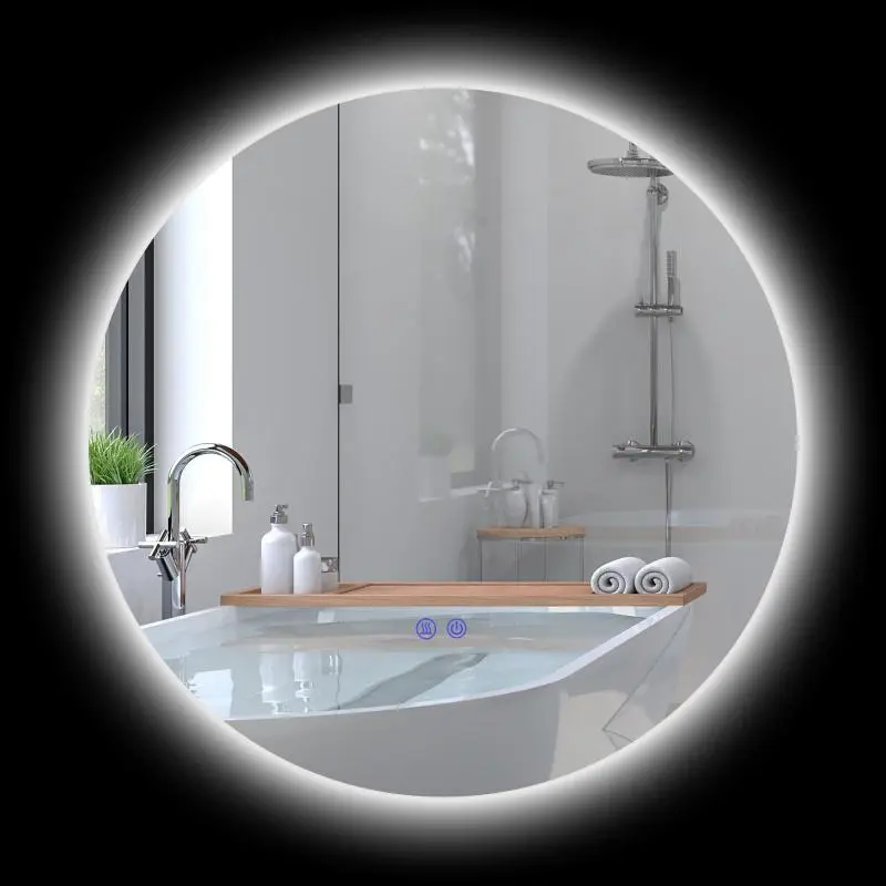 Bathroom Mirror with LED Lights, 60 cm