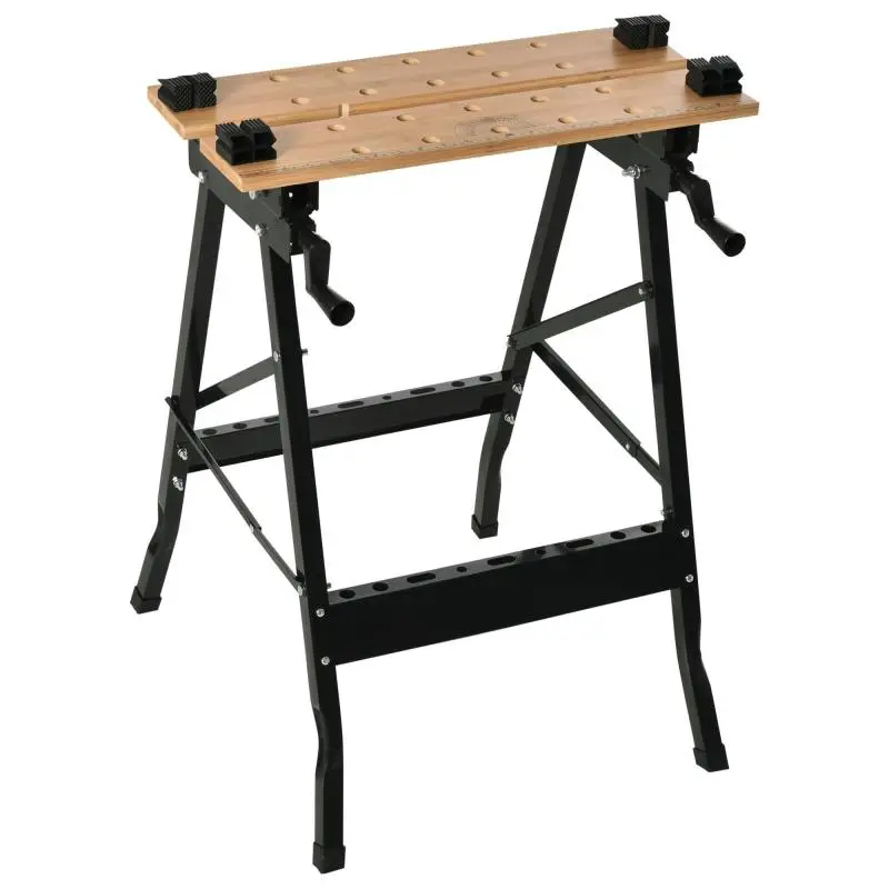 Folding Workbench with 4 Vises