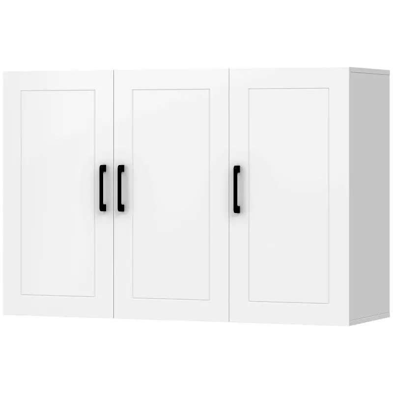 Wall-Mounted Bathroom Cabinet, 90 cm, White