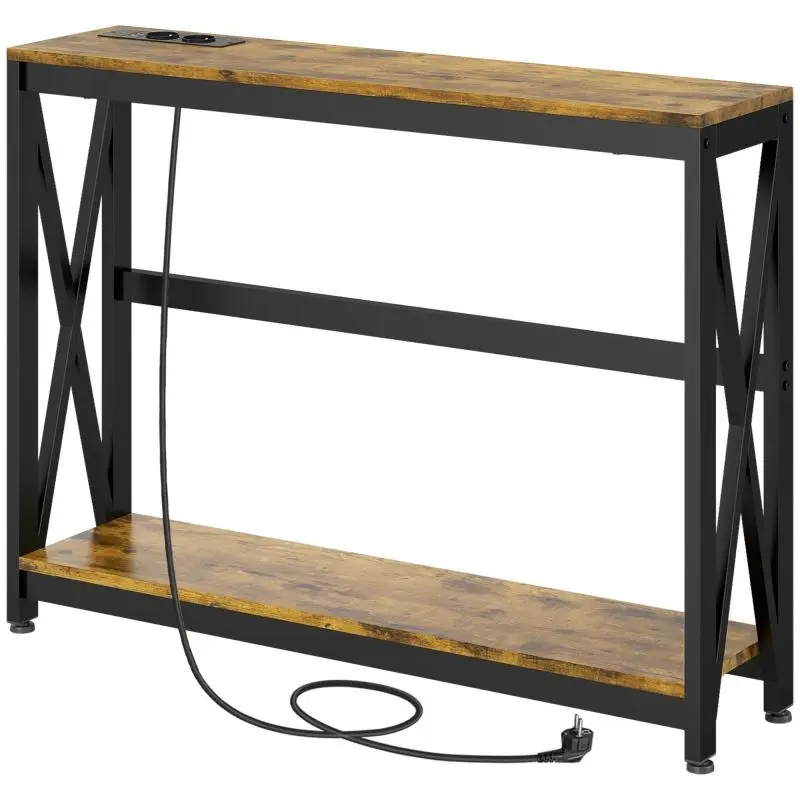 Console Table with Power Outlets and USB Ports