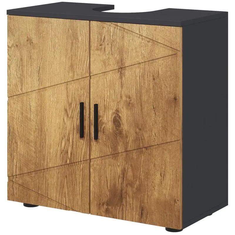 Under-Sink Bathroom Cabinet, 60 cm, Oak