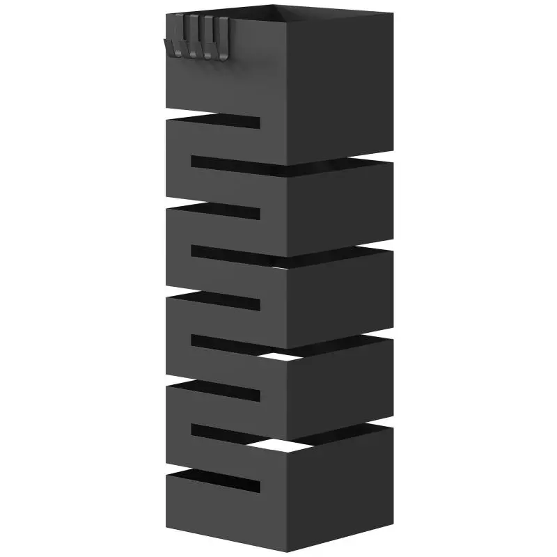 Metal Umbrella Stand with 4 Hooks