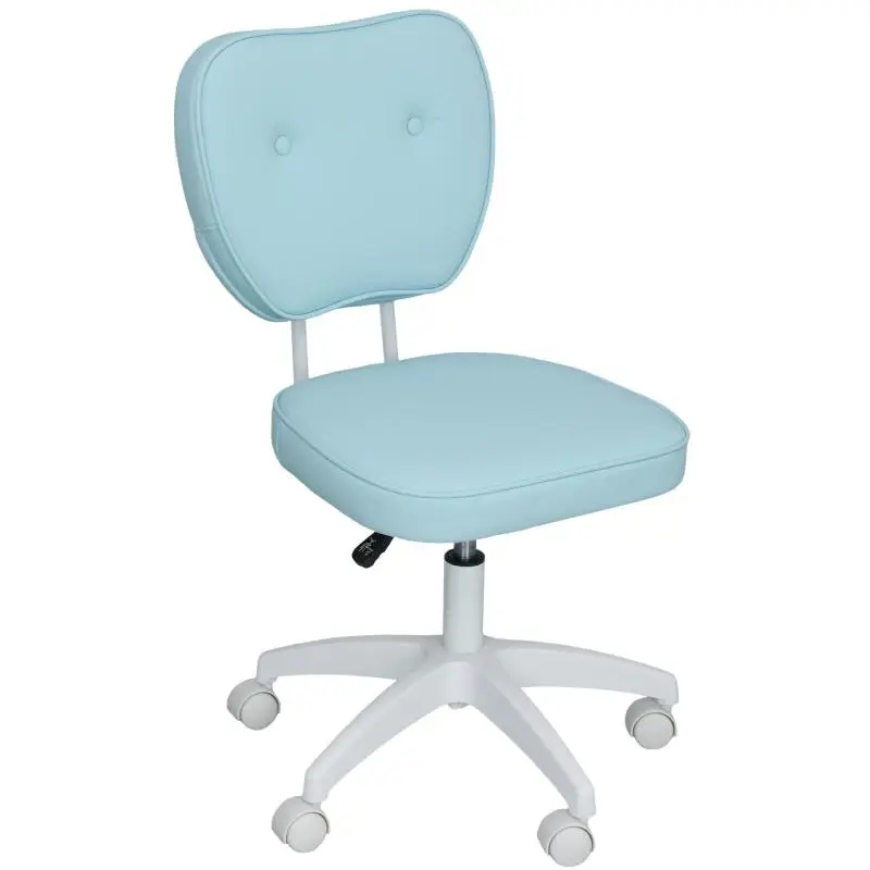 Armless Swivel Office Chair with Adjustable Height