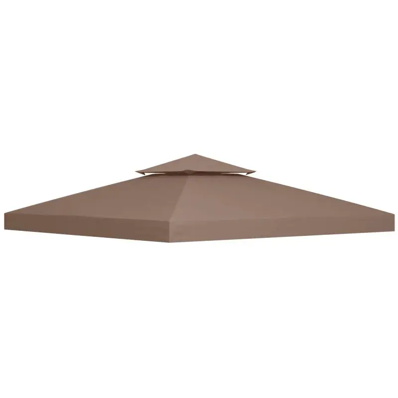 Replacement Gazebo Canopy, 3 x 3 m, Coffee