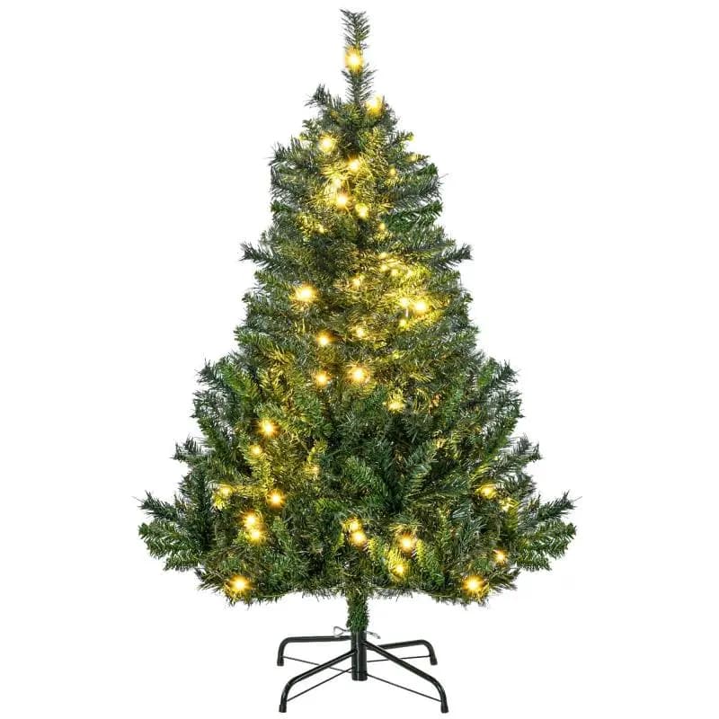 Artificial Christmas Tree, 120 cm, with LEDs, Green