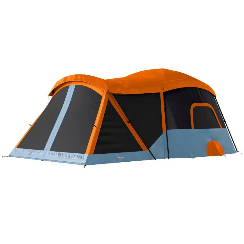 4-Person Family Tunnel Tent with Standing Height