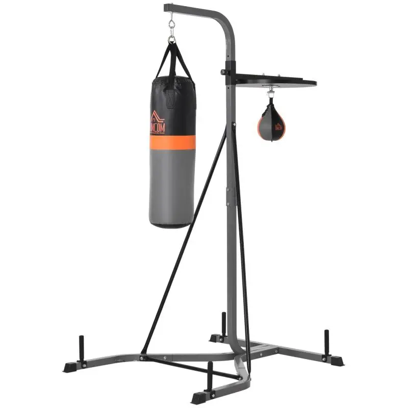 2-in-1 Punching Bag Stand with Speed Bag