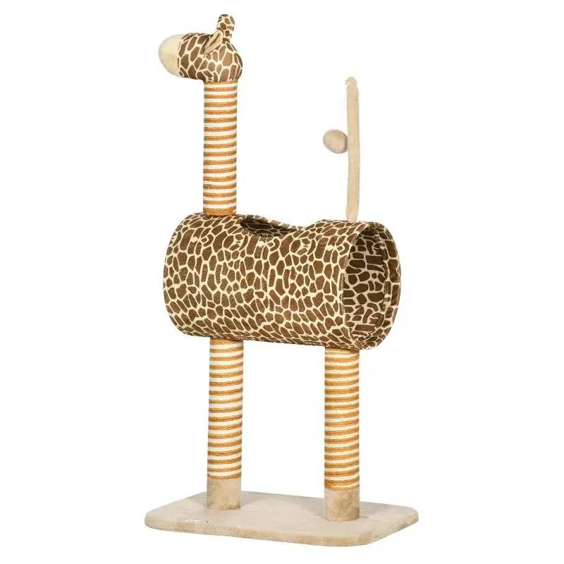 Giraffe Cat Tower with Cave, 101 cm