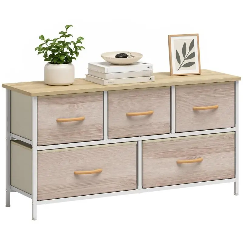 5-Drawer Chest with Metal Frame