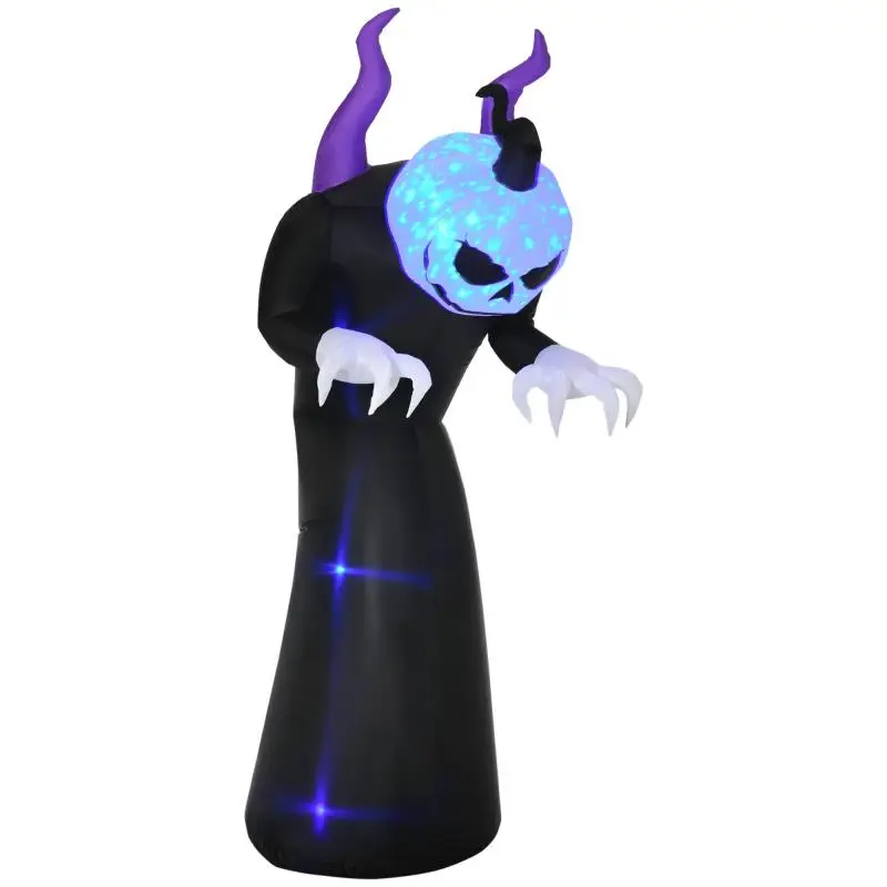 Inflatable Halloween Ghost with Pumpkin Head