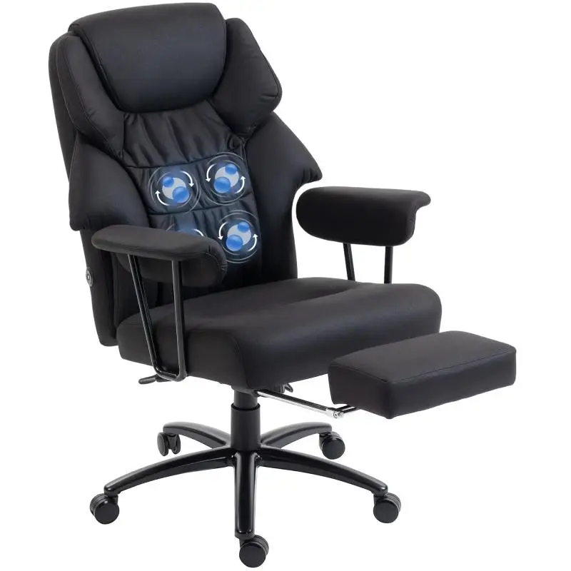 3D Kneading Massage Office Chair with Footrest