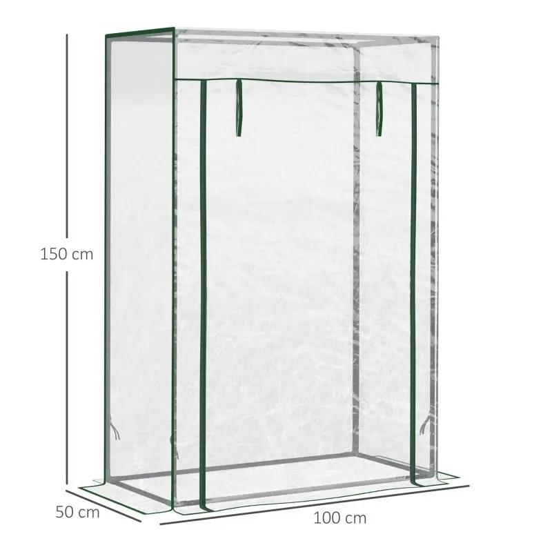 Tall Steel Frame Greenhouse, 100 × 50 × 150 cm