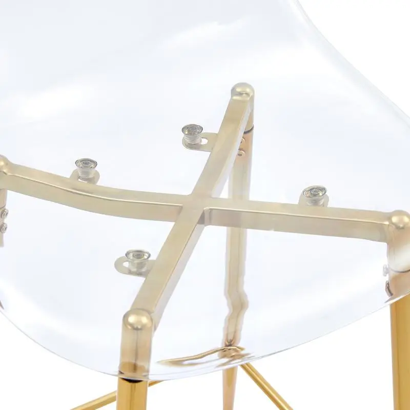 Set of 4 Transparent Bar Stools