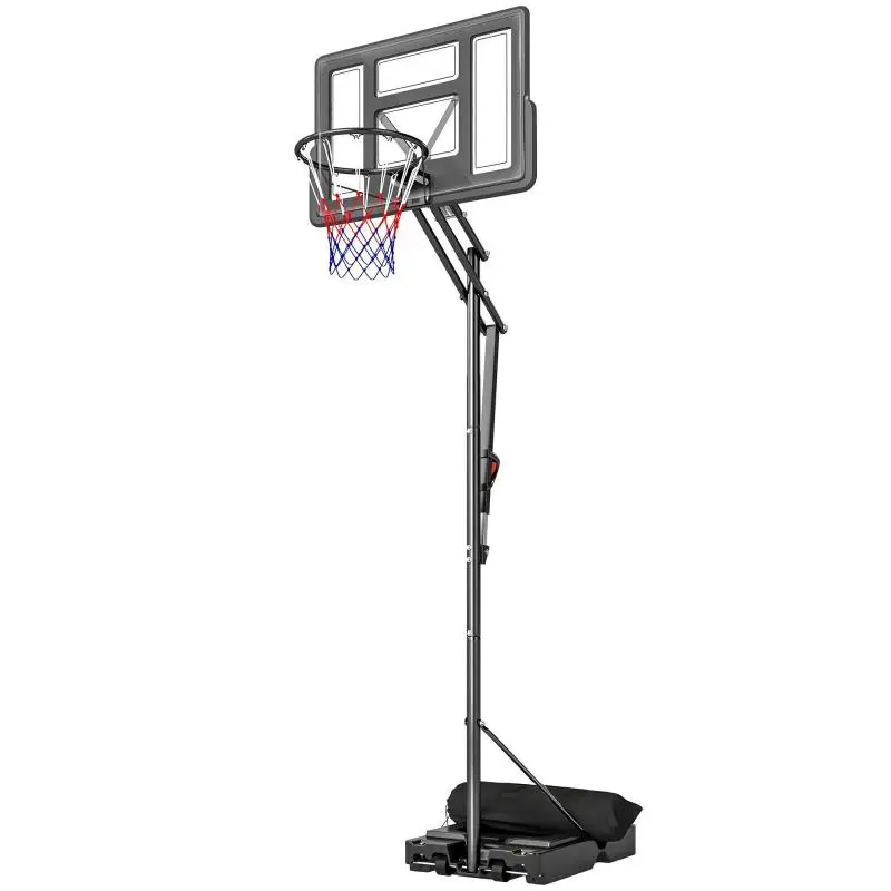 Adjustable Outdoor Basketball Hoop with Wheels