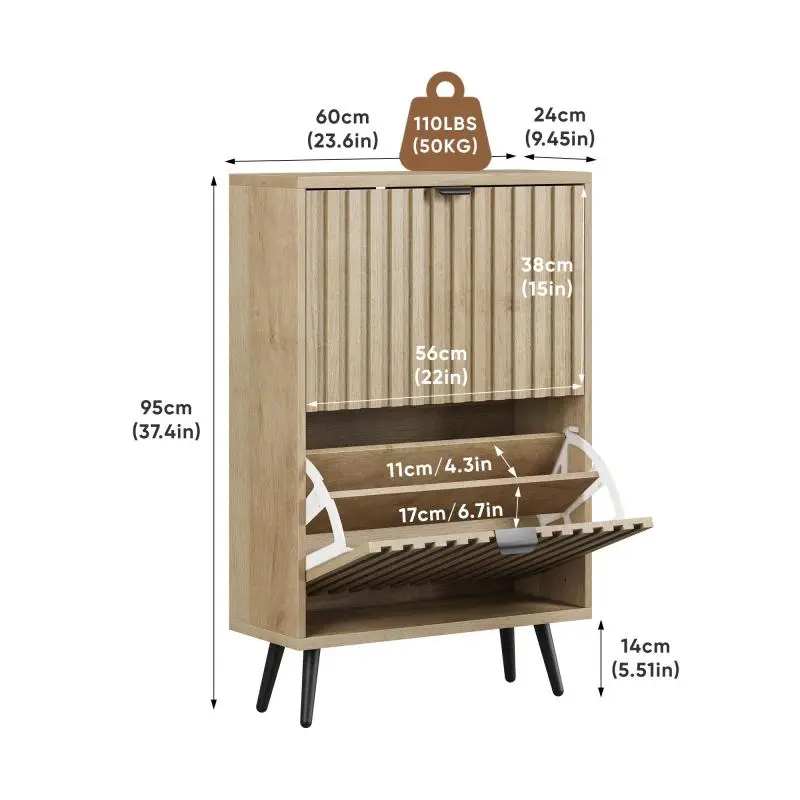 Shoe Cabinet, 60 cm