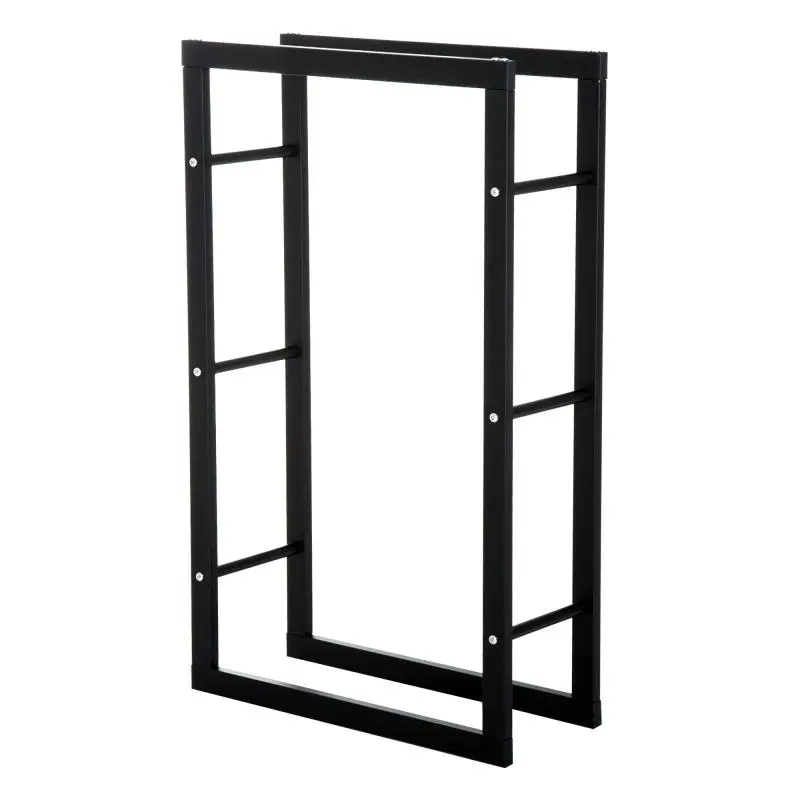 Metal Firewood Rack, 40 × 25 × 100 cm