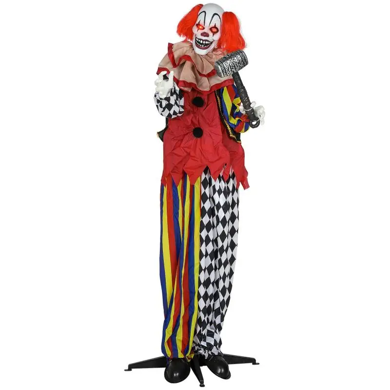 Halloween Animatronic Clown, 173 cm