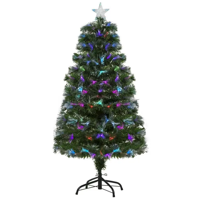 Artificial Christmas Tree, 120 cm, with LED Lights