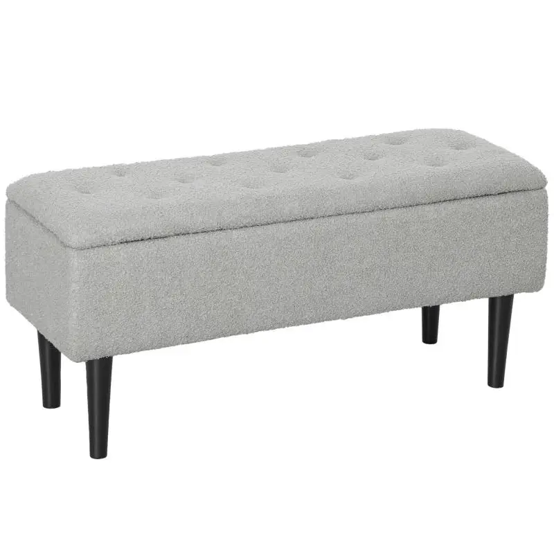 Storage Bench 95 cm Grey
