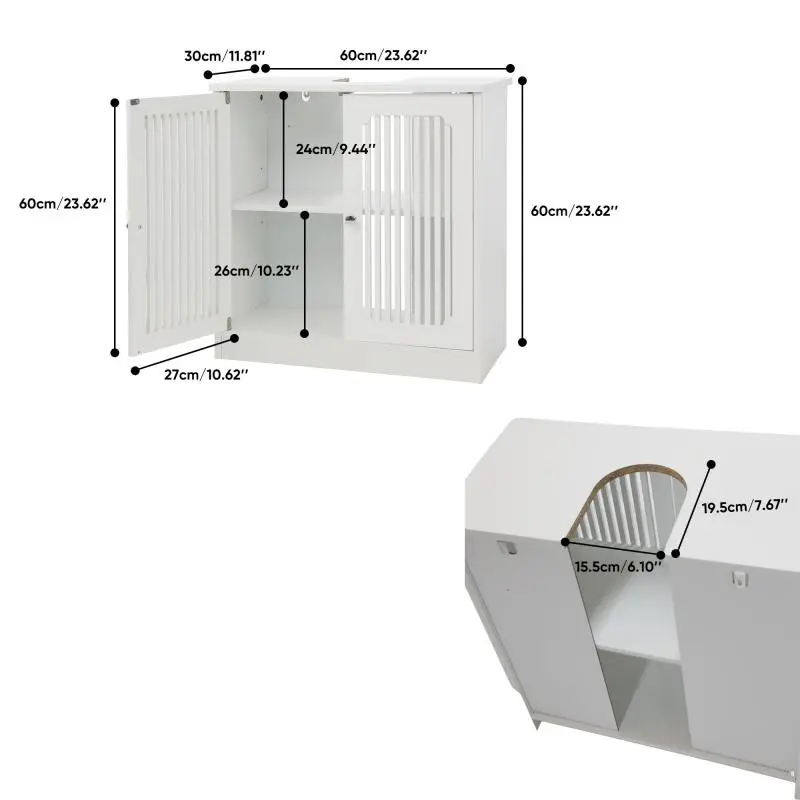 Under-Sink Cabinet in White