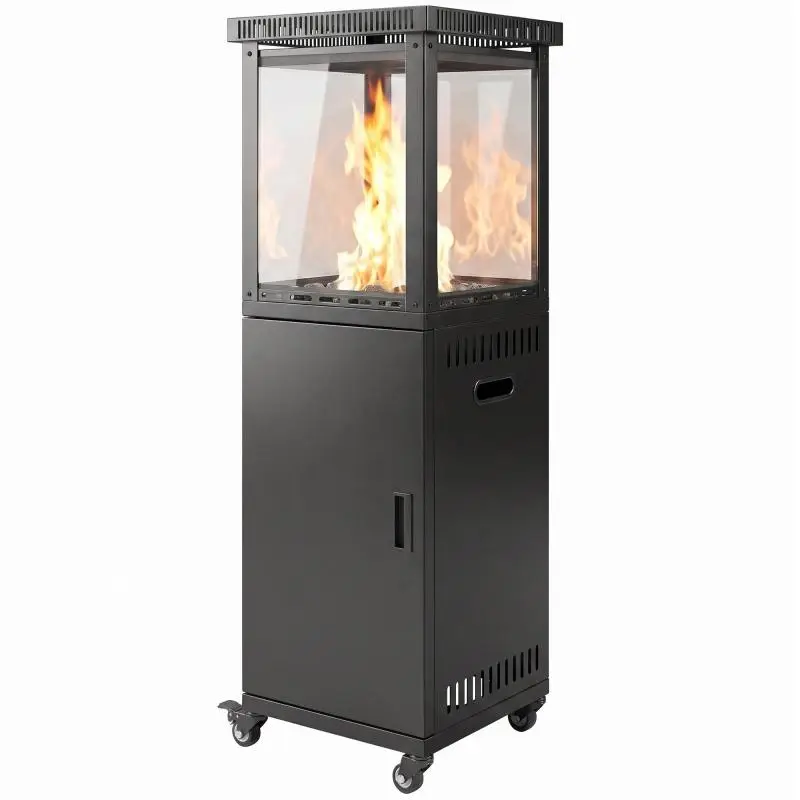 Gas Patio Heater, 13 kW, Black