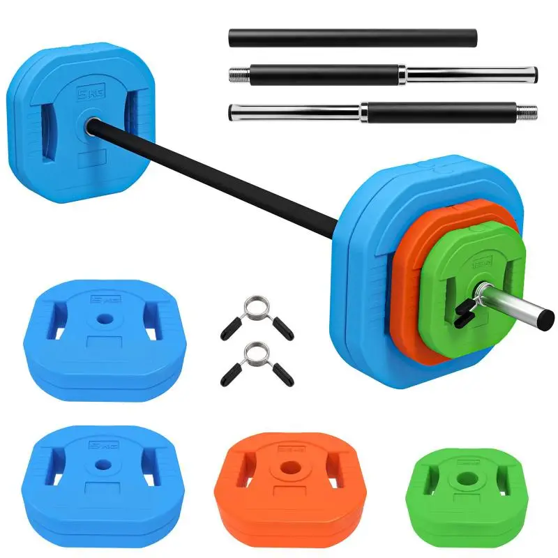 Adjustable Weight Set with Steel Bar, 30 kg