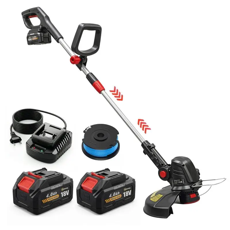 18V Battery-Powered Grass Trimmer and Edger, 25 cm