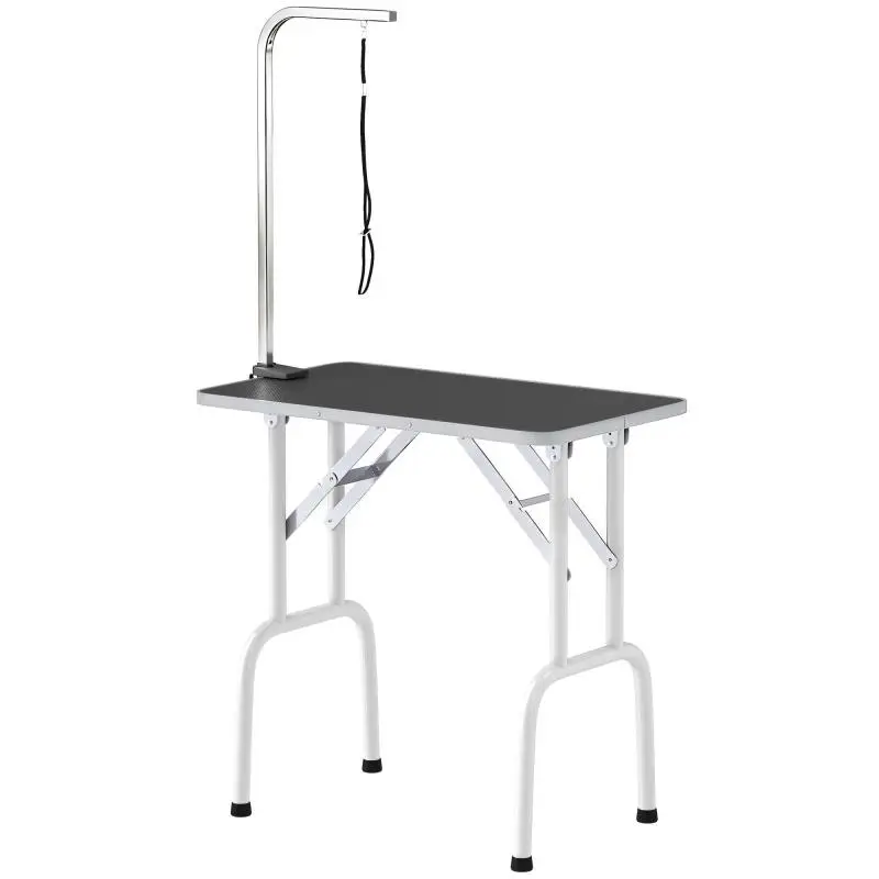 Foldable Dog Grooming Table with Adjustable Arm