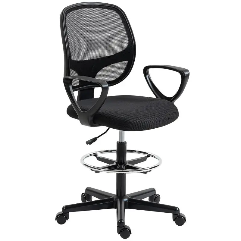 Swivel Office Chair with Foot Ring