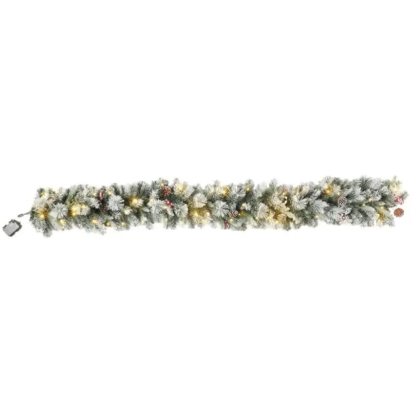 Christmas Garland with 50 LED Lights, 180 cm