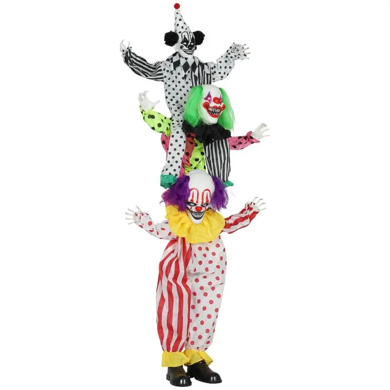Stackable Halloween Clown Animatronic Decoration