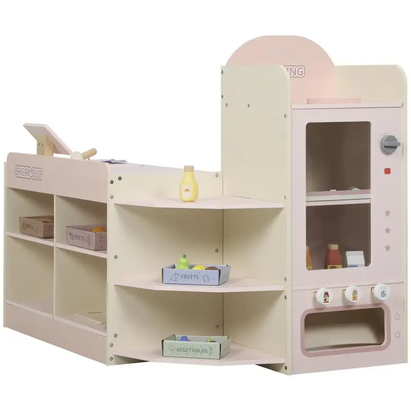 Children's Play Shop with Cash Register, Pink