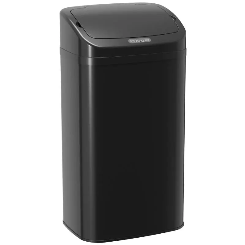 48 L Sensor Bin with Automatic Closing, Black
