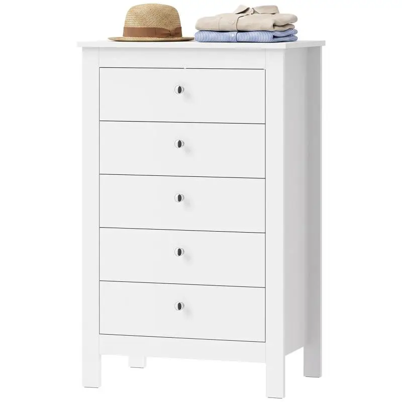5-Drawer Chest in White