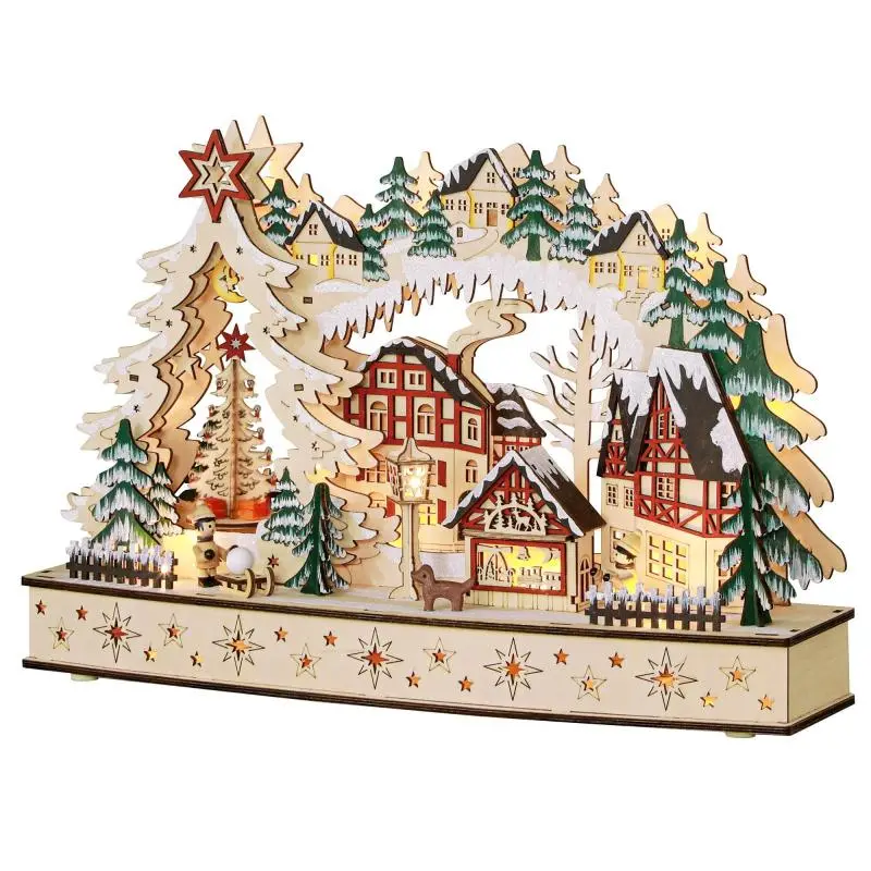 Christmas Village with 20 LED Lights