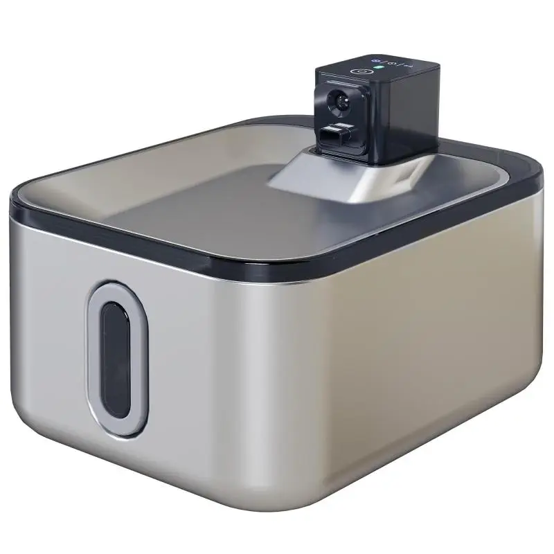5 L Stainless Steel Cat Water Fountain, Silver