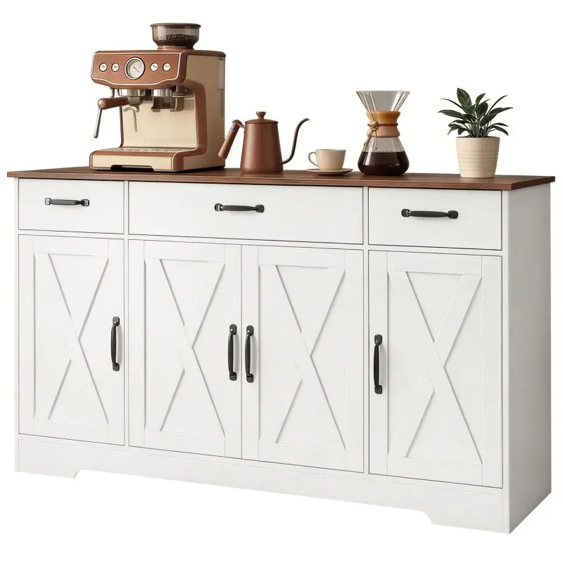 Kitchen Sideboard with 4 Doors and 3 Drawers