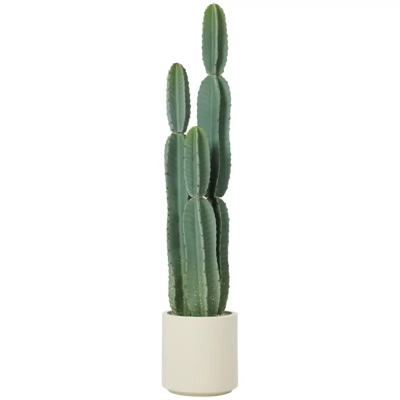 Artificial 3-Stem Cactus Plant, 111 cm