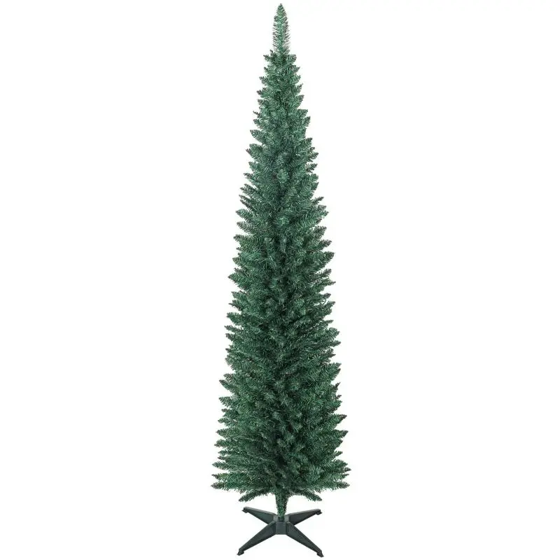 Slim Artificial Christmas Tree, 210 cm