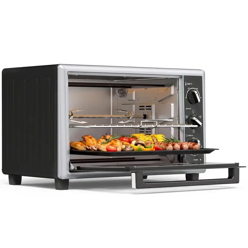 Electric Mini Oven, 46 L, 1800 W, Black